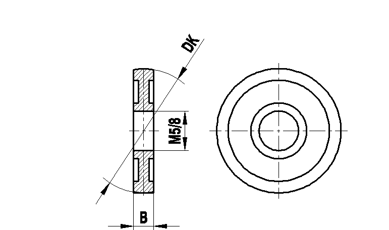 M8 сферический диск из высокопрочной стали, DK 40 мм, для систем ZEISS A-5555-0206